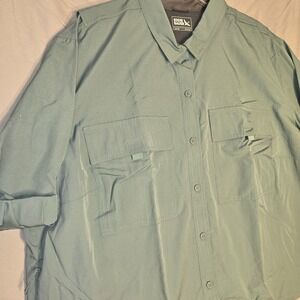 NEW Eddie Bauer Guide 3.0 UPF 50 Shirt Long Sleeve Green Womens 3X Camp Hike